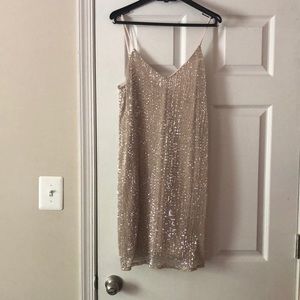 New with tags. Express knee length sequin dress.